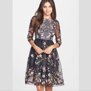 Needle & Thread Sequin Silk Dress Size 4